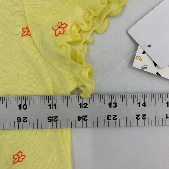 Harper Canyon Girls Save The Flowers Floral Ruffle Sleeve Cute TShirt Size 4 NWT - Picture 9 of 10